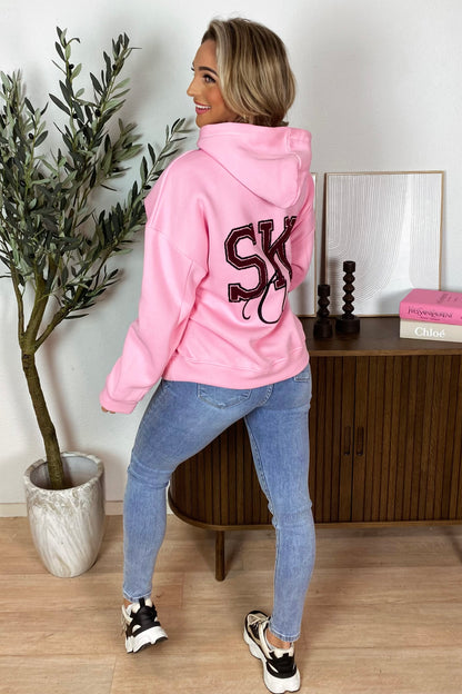 Ski club hoodie - Pink