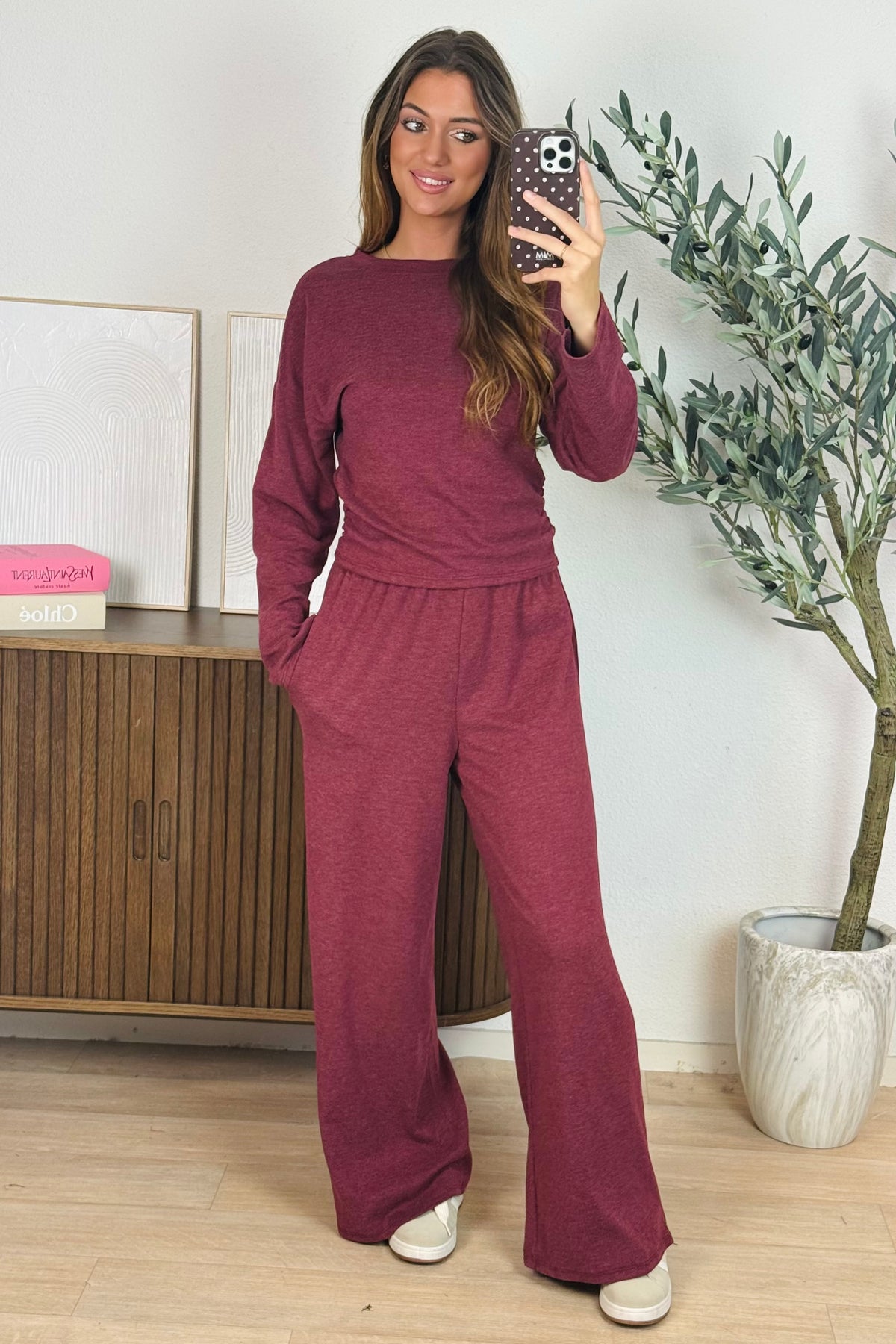 Rachelle comfy set - Bordeaux