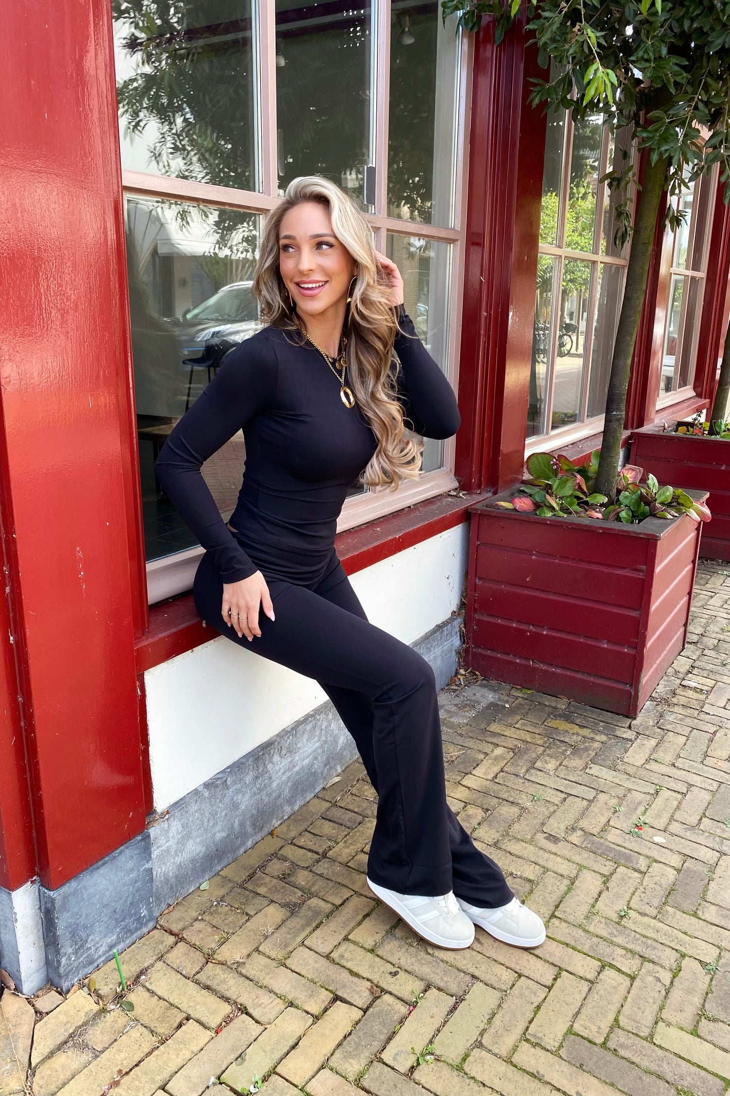 Lauren stretch top - Black