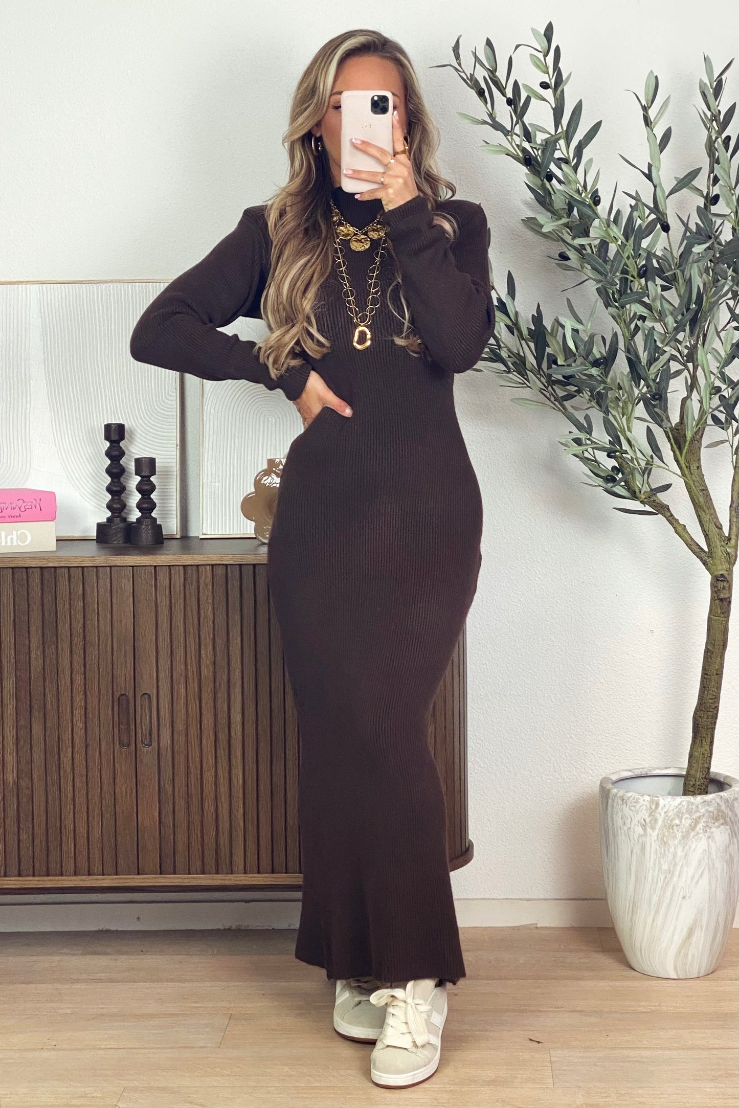 Sophie dress - Brown