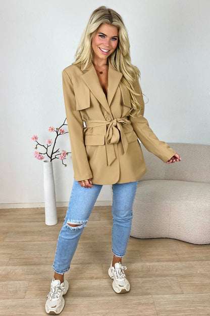 Emmy - blazer camel