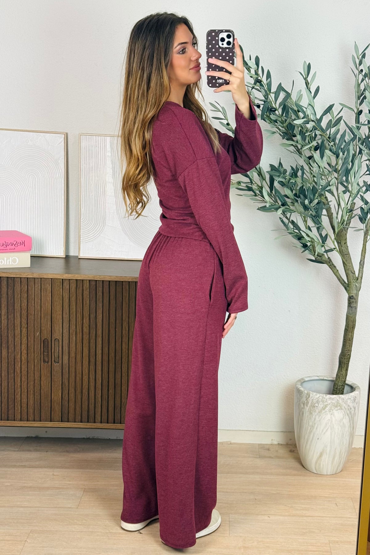 Rachelle comfy set - Bordeaux