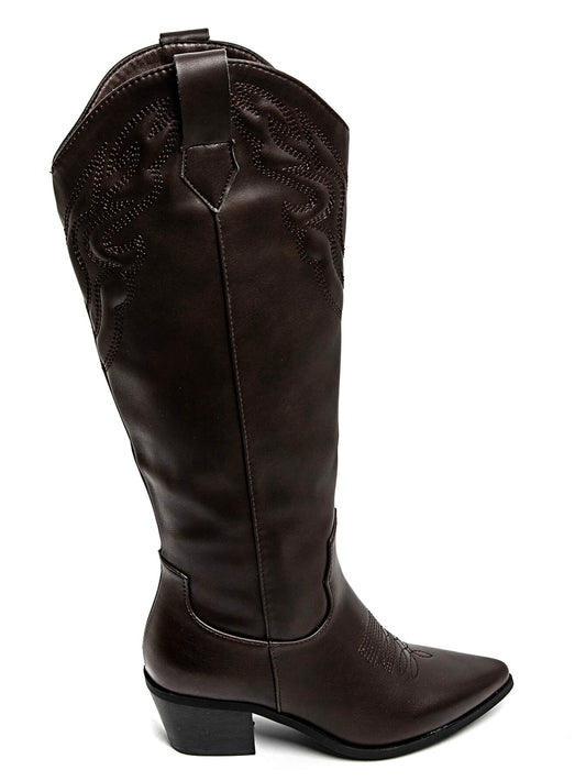 Liv western boots - Brown