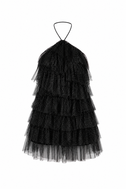 Yuna sparkle dress - Black