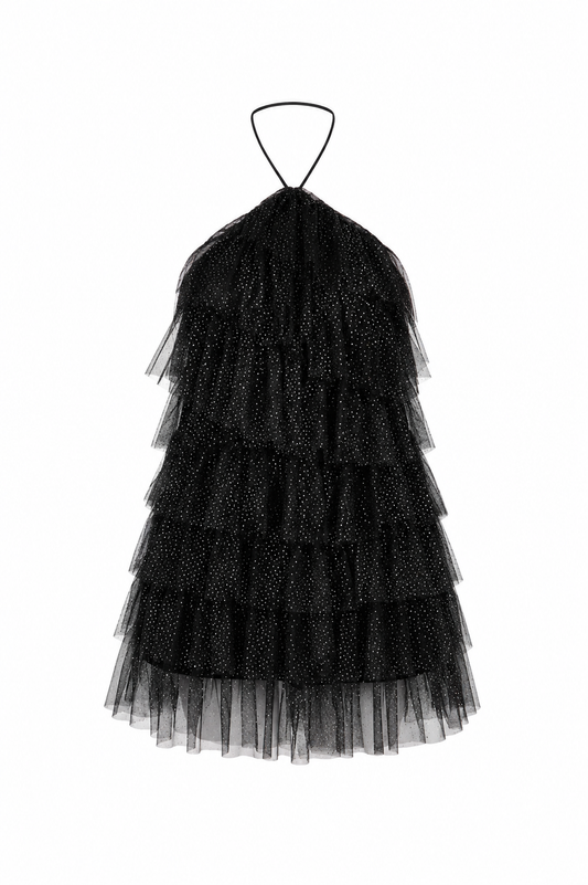 Yuna sparkle dress - Black