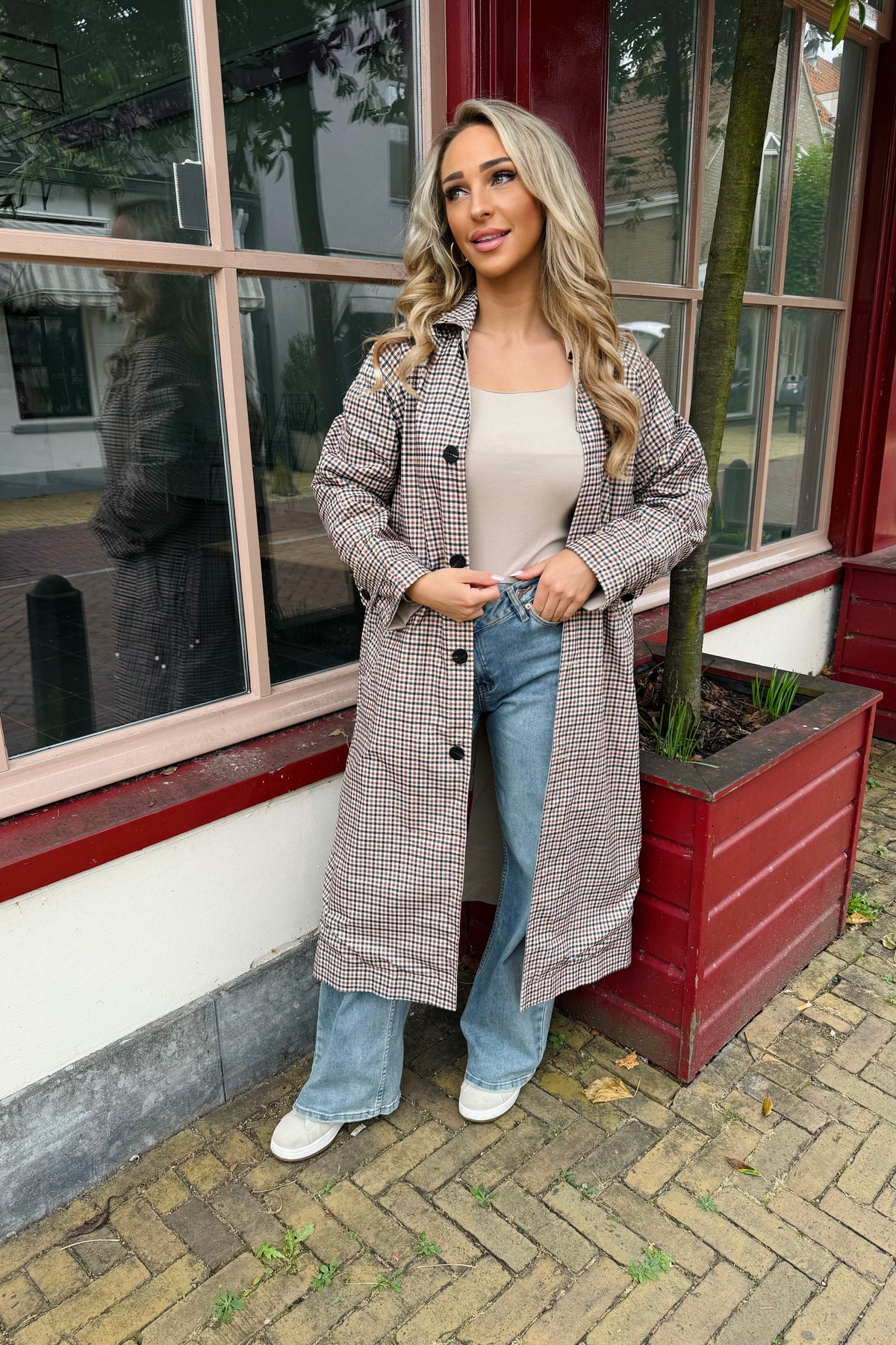 Kyra reversible trenchcoat - Beige