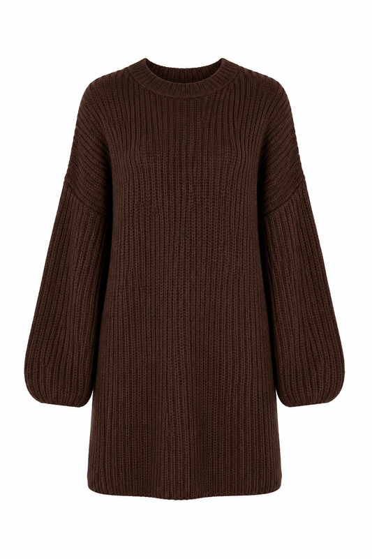 Elisa knit dress - Brown