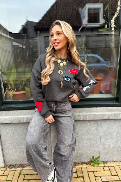 PRE-ORDER / Jayda knit - Grey