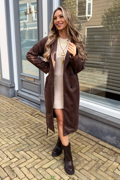Puck trenchcoat - Brown