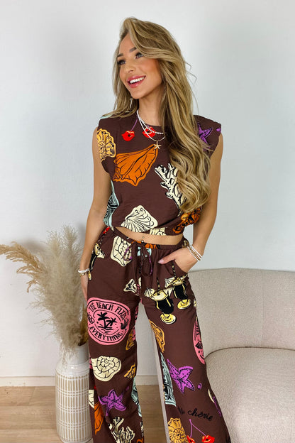 Beach print set - Bruin
