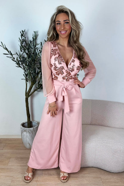 Ophelia jumpsuit - Roze
