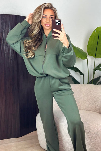 Karlijn zipper set - Kaki