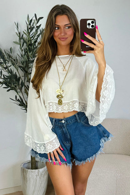 Evy vlinder top
