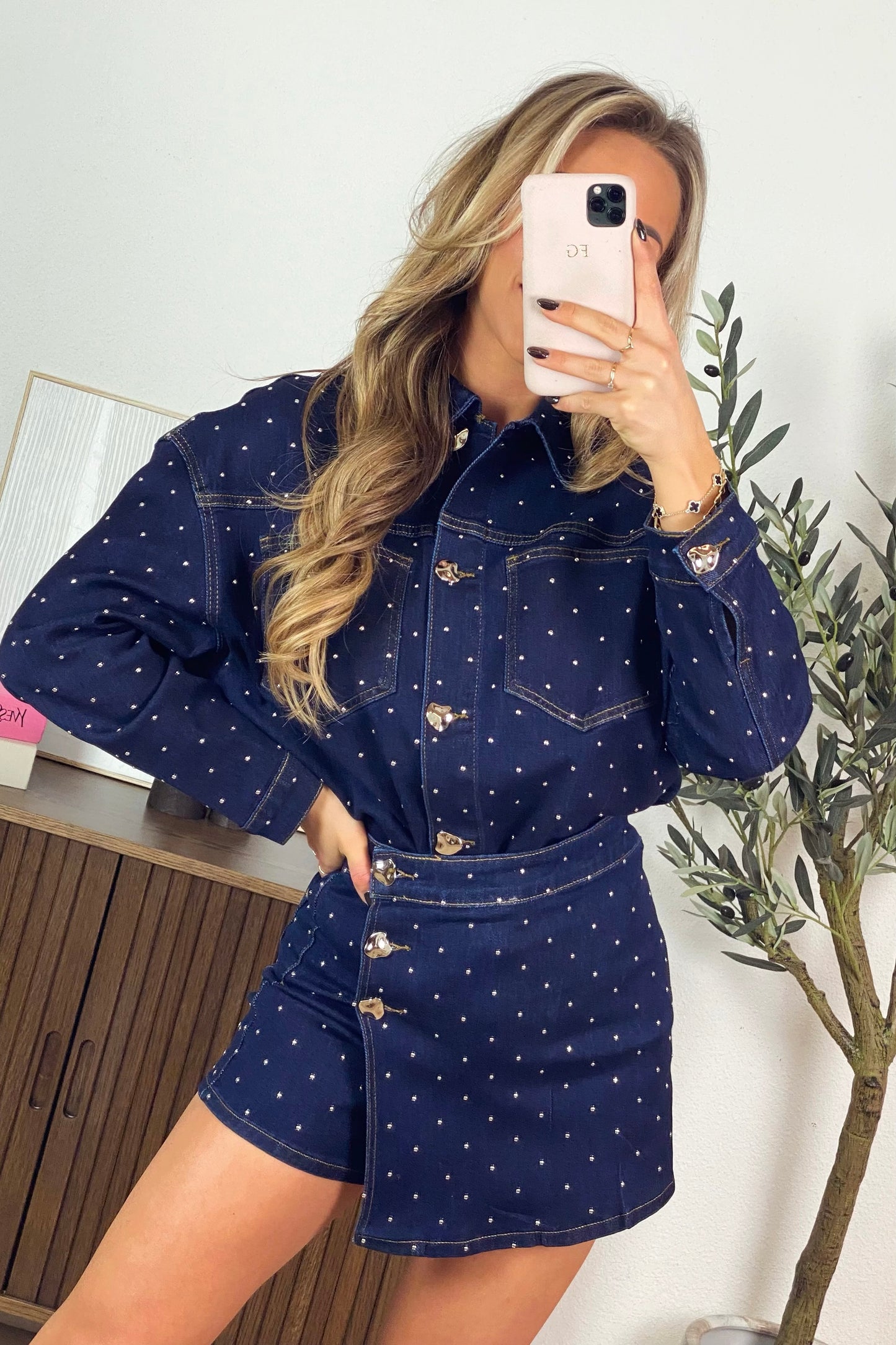 PRE-ORDER / Pien jeans blouse - Blauw