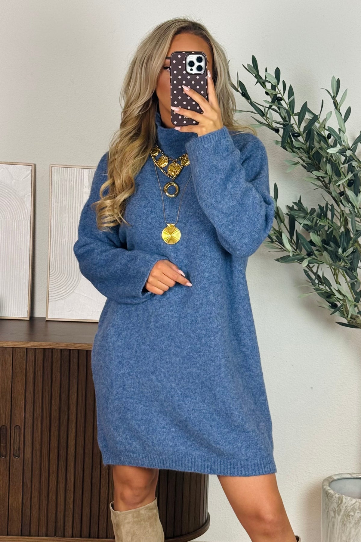 Zinzi knit jurk - Blauw