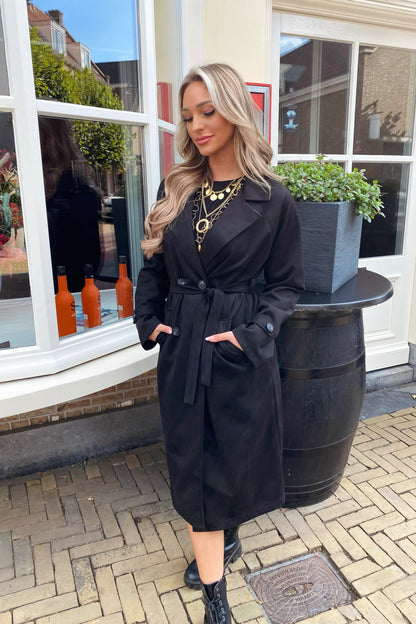 Puck trenchcoat - Black