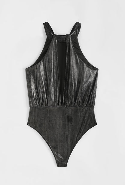 Lieke metallic body - Silver