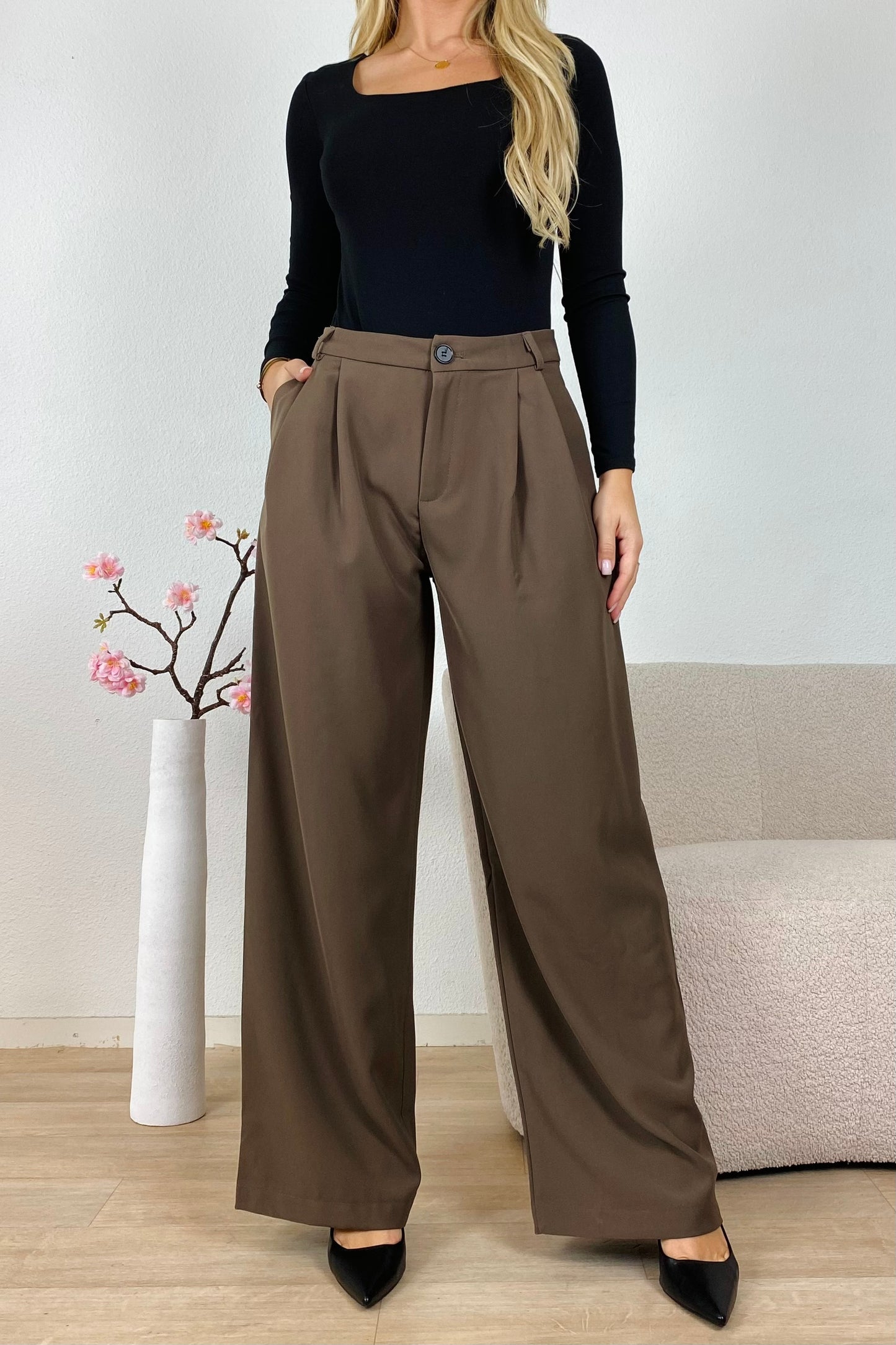 Reya - broek bruin