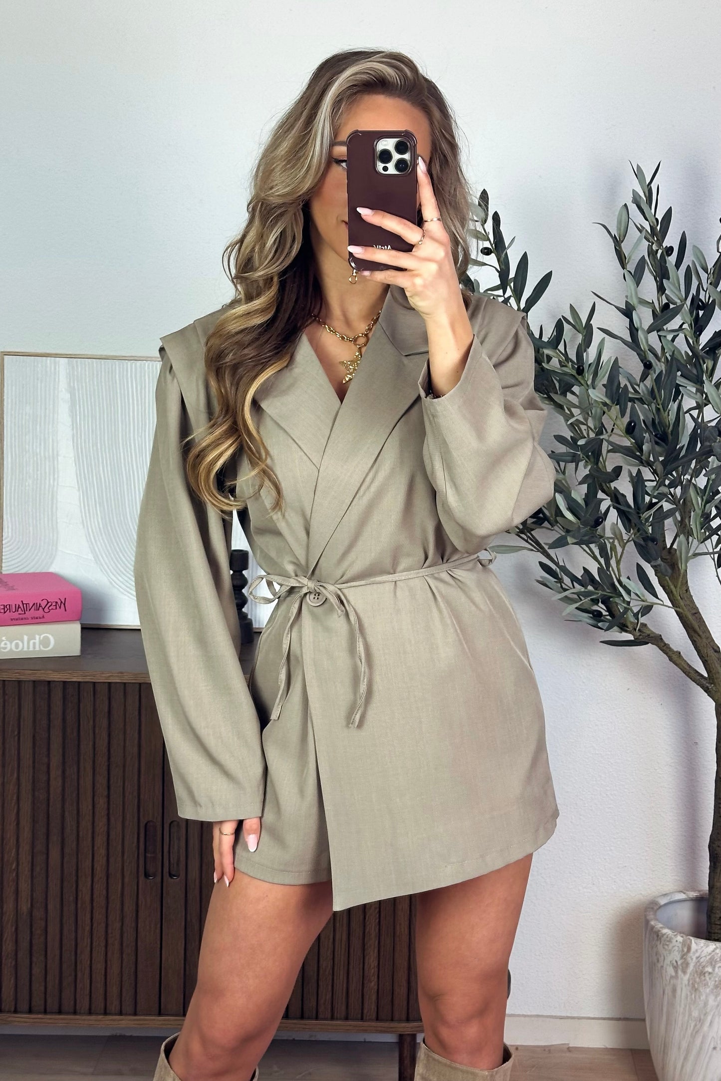 Aimy playsuit - Taupe