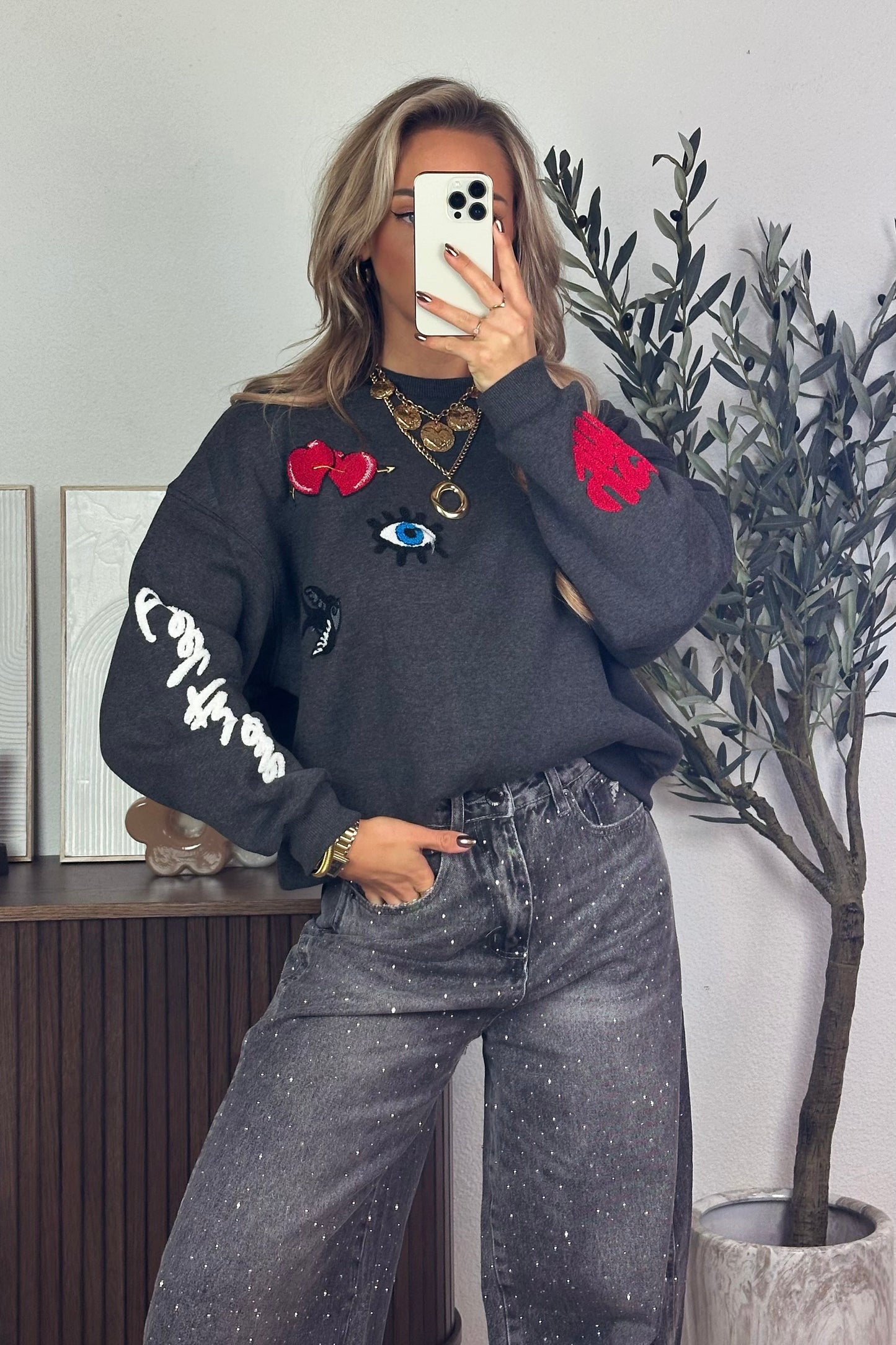 PRE-ORDER / Jayda knit - Grey