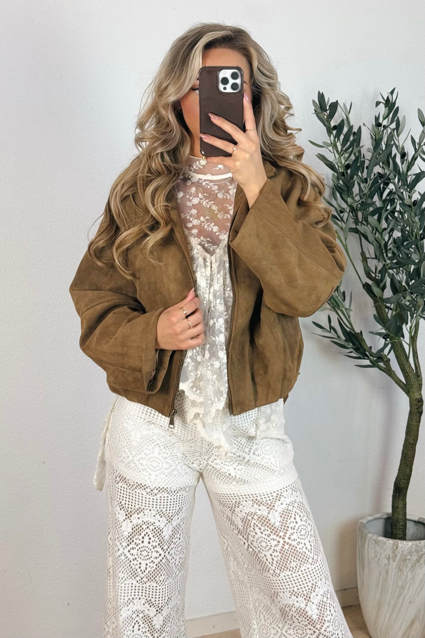 Uma bomber jack - Camel