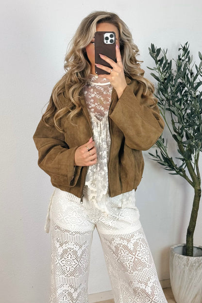 Uma bomber jack - Camel