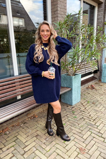 Benthe knit dress - Blue