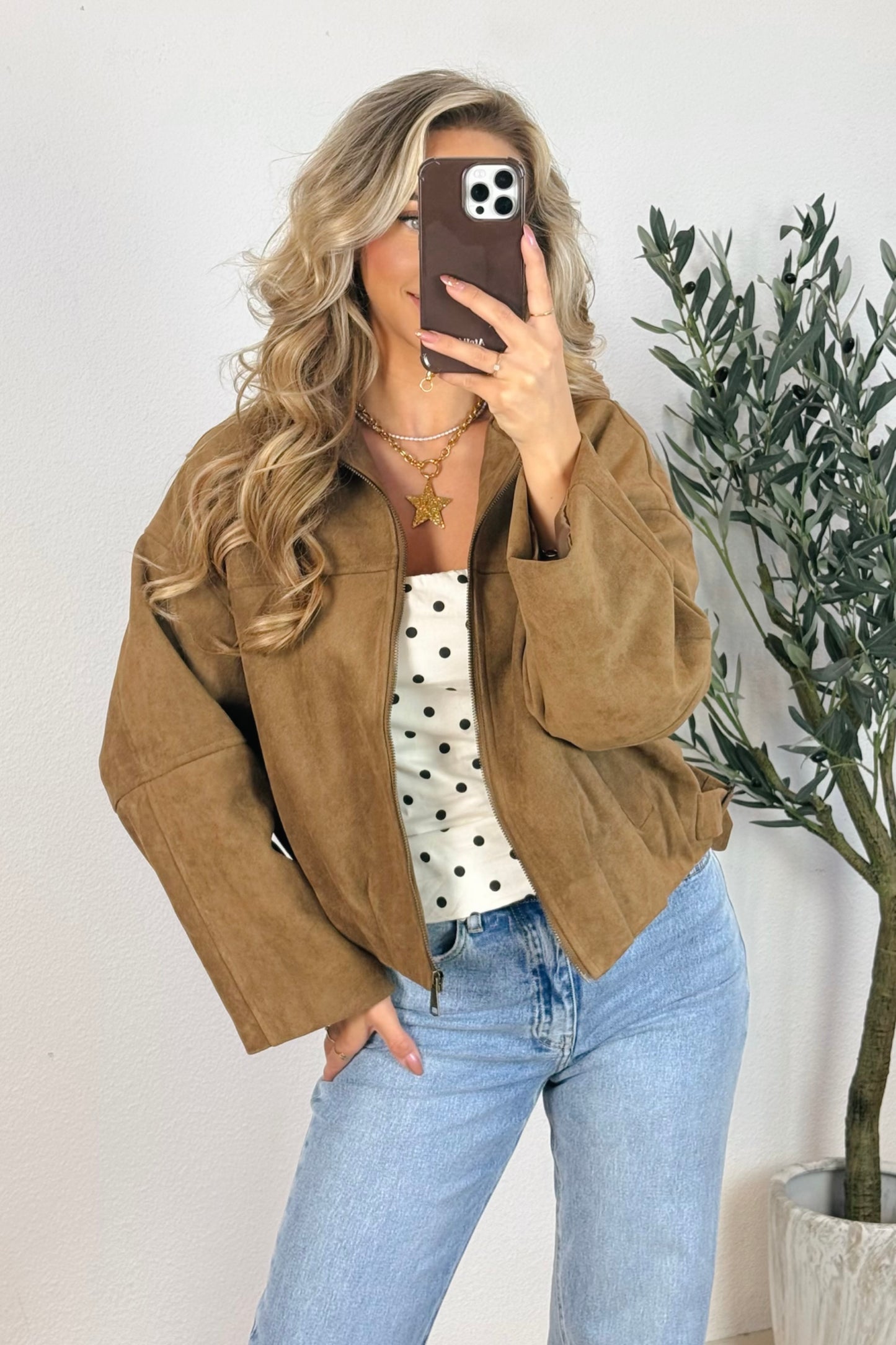 Uma bomber jack - Camel