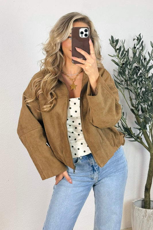 Uma bomber jack - Camel