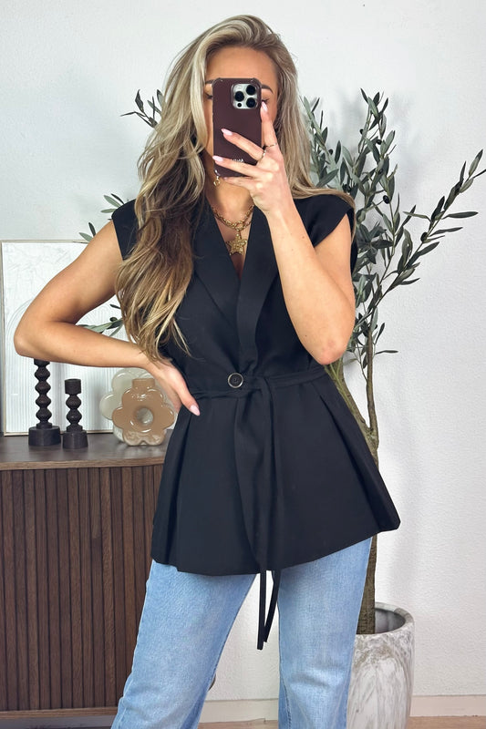 Cayla gilet - Zwart