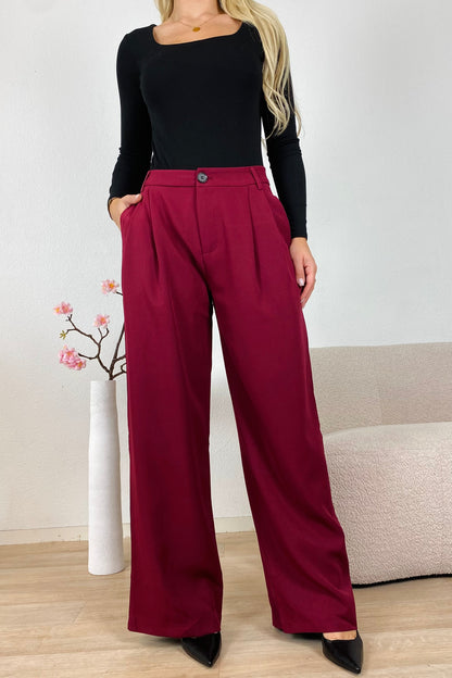 Reya - broek bordeaux