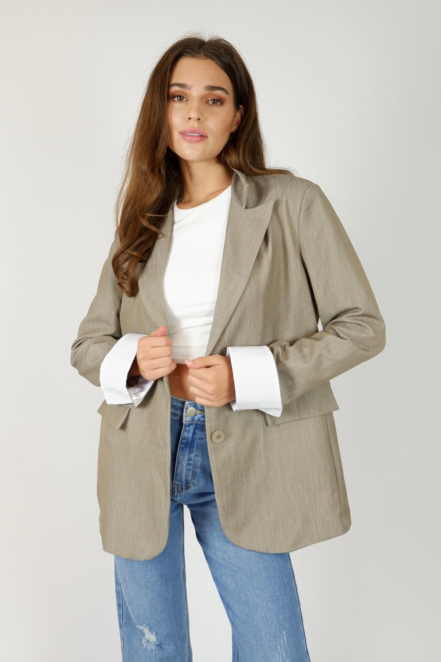 Tamara - blazer taupe