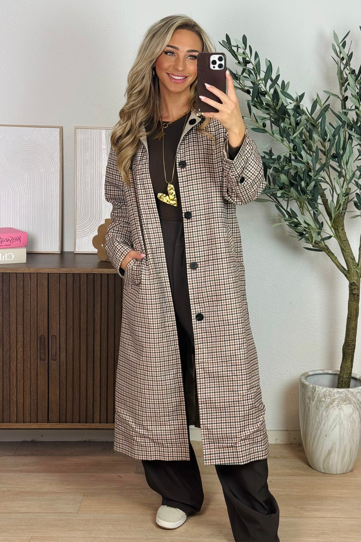 Kyra reversible trenchcoat - Beige