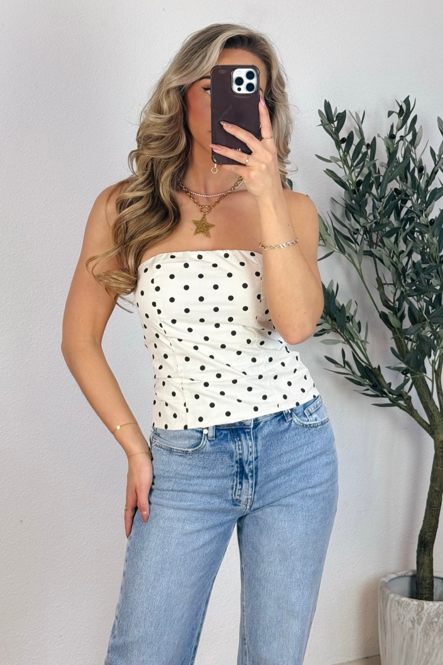 Tamara strapless top