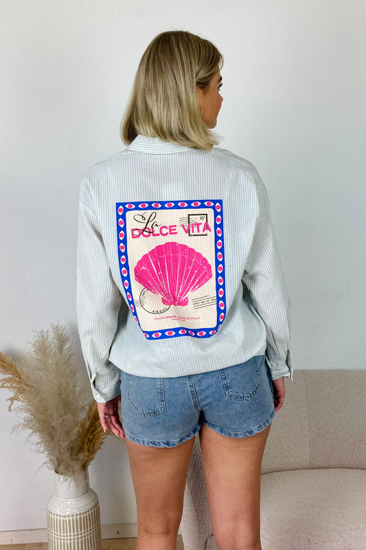 La Dolce Vita blouse - Blauw