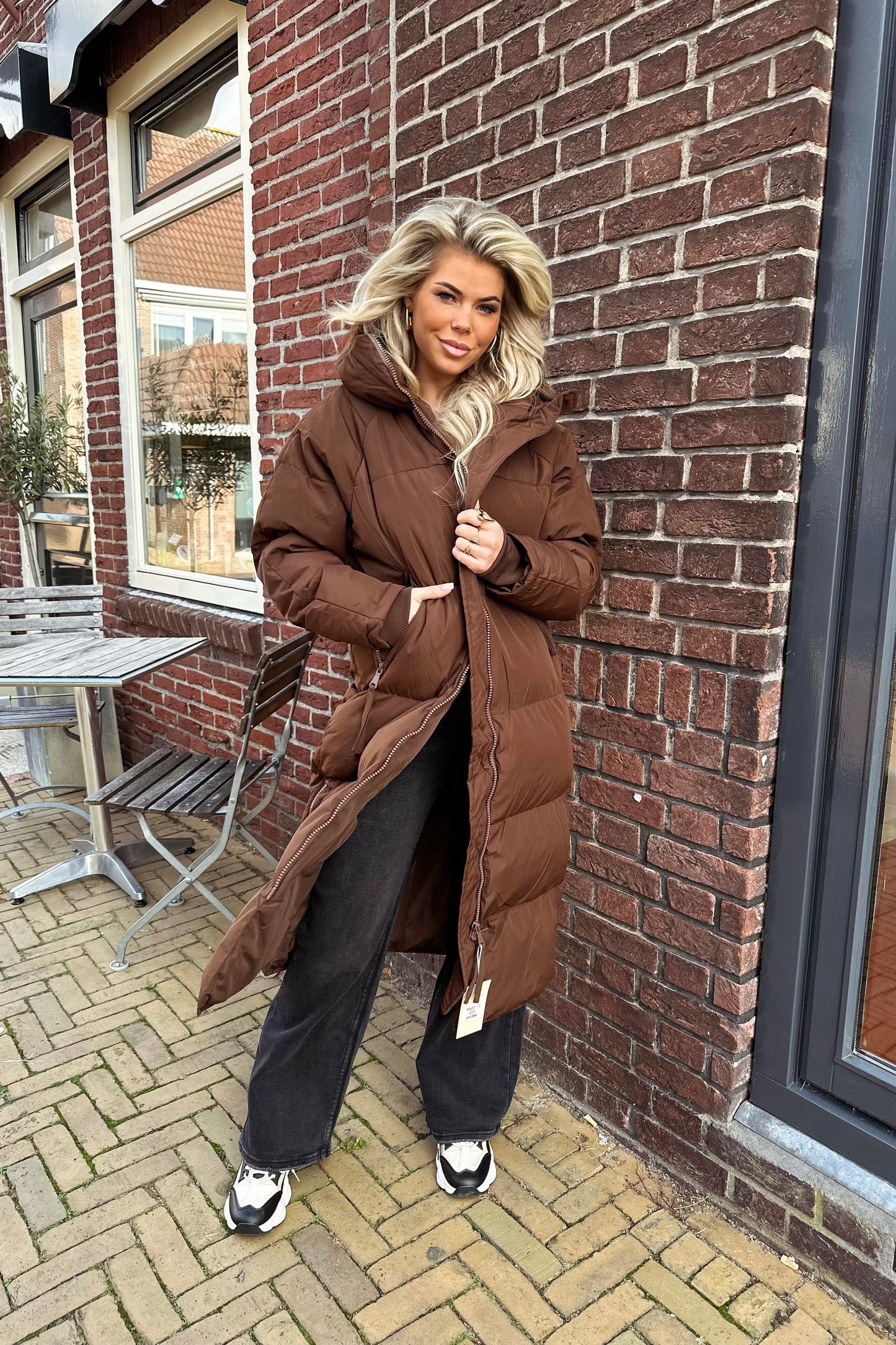 Hailey pufferjas - Brown