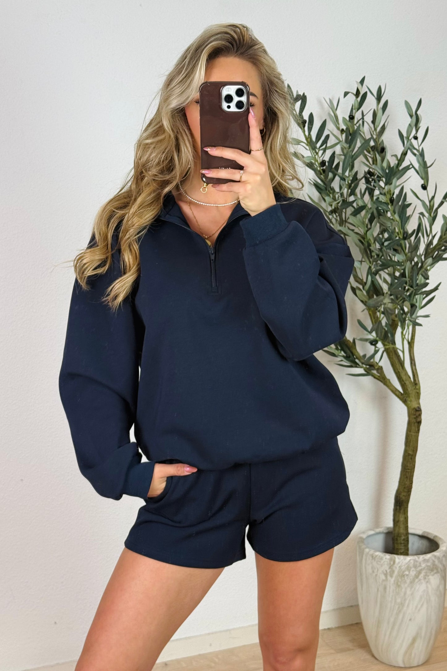 Charlotte comfy short - Navy