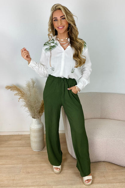 Broek structuur - Groen