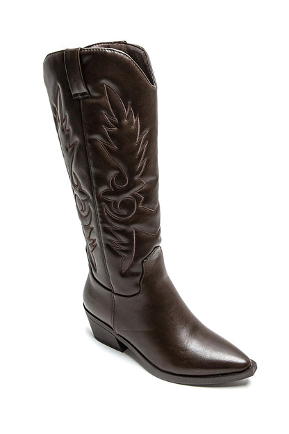 Jolie western boots - Brown
