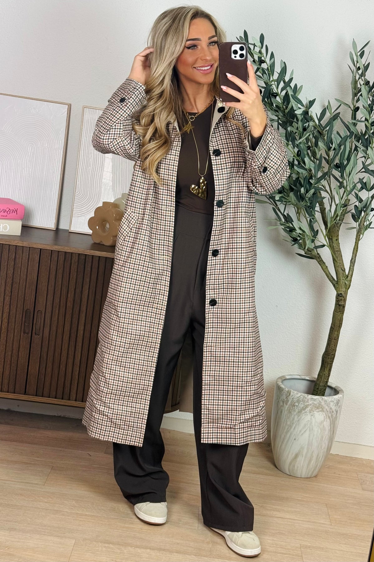 Kyra reversible trenchcoat - Beige