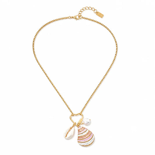 Shell charm ketting