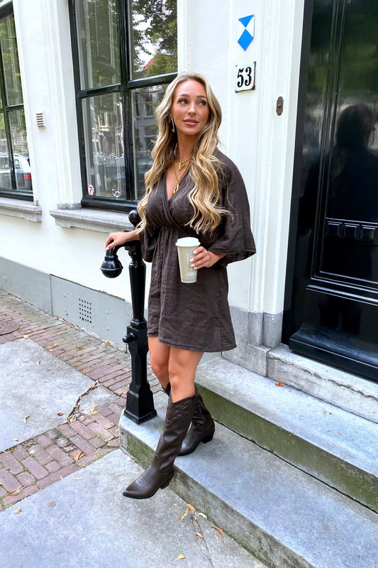 Roxy dress - Brown