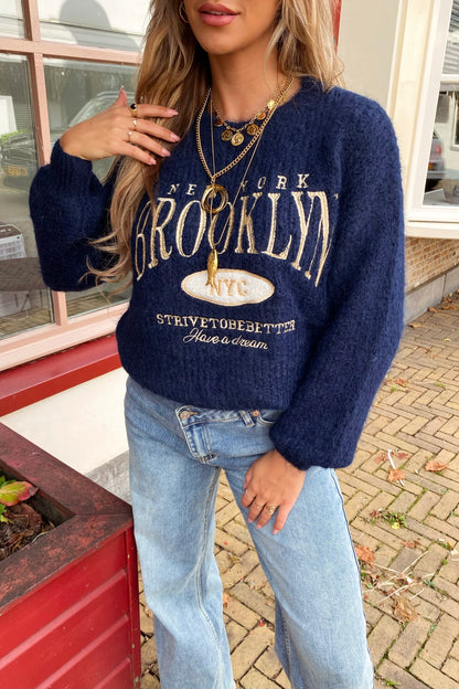 Brooklyn knit - Blue