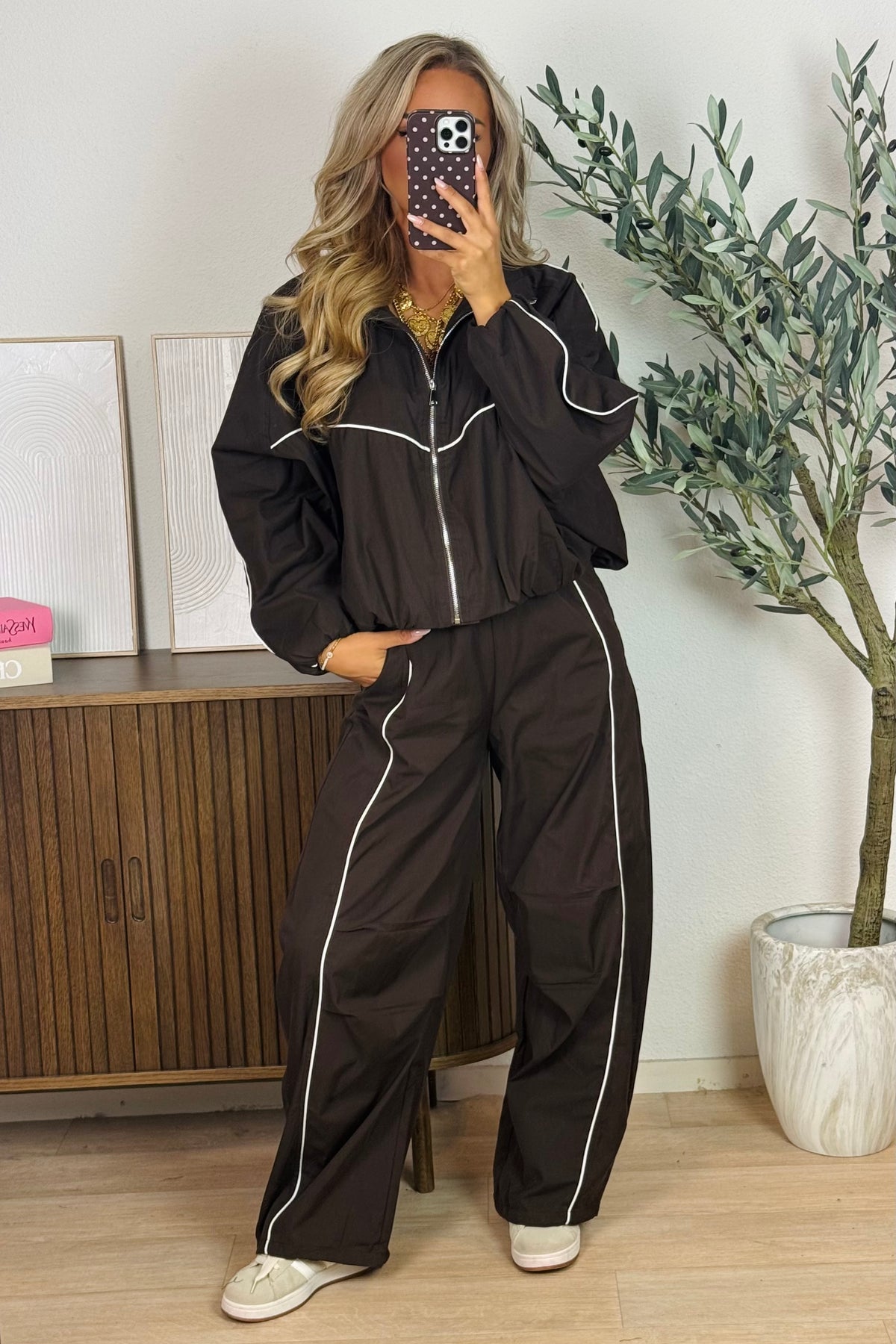 Diede track pants - Bruin