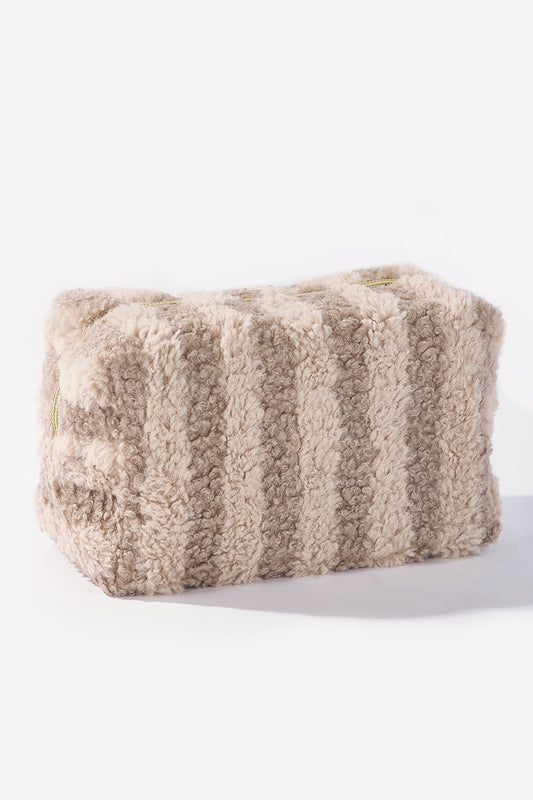 Teddy stripe toilettas - Bruin