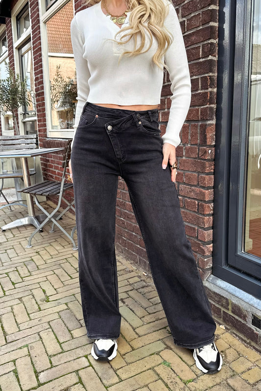 Mirella wide leg jeans - Black