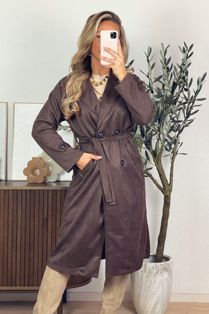 Puck trenchcoat - Brown