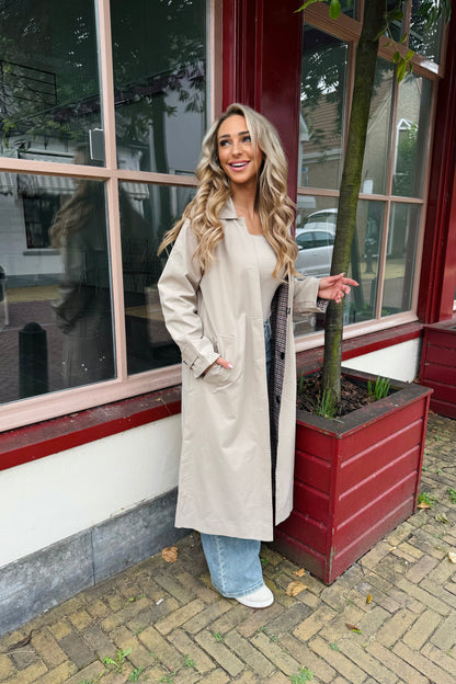 Kyra reversible trenchcoat - Beige