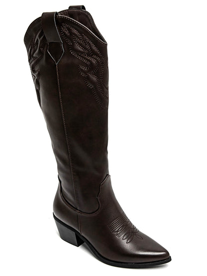 Liv western boots - Brown