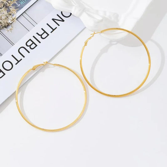 Creool hoops 70mm - Goud